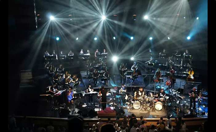 Goldie and the Heritage Orchestra performing Timeless at the Royal Festival Hall