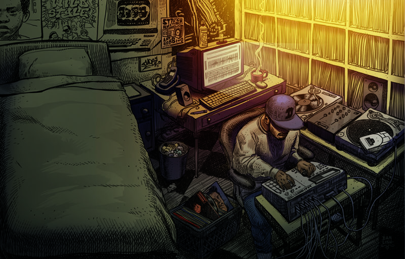 Bedroom Beats & B-sides book spread